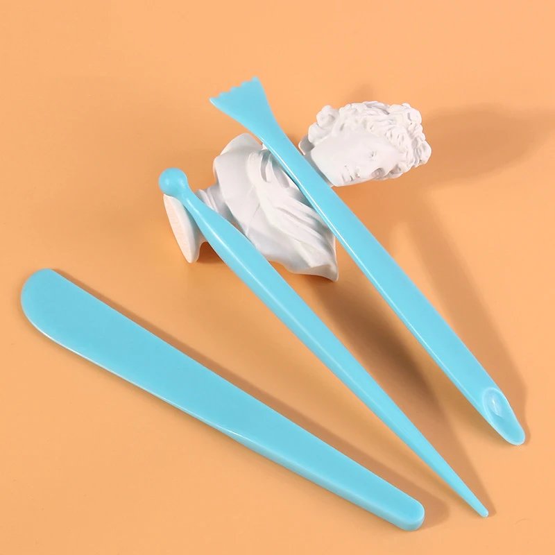 3Pcs Clay Tools Plastic Poly Clay Cutters Set DIY Shaping Form Sculpey Play dough Toys Sculpting Set Polymer Modeling Clay Tools