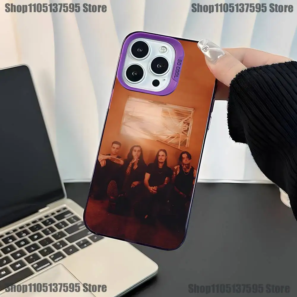 Rock Bad O-Omens Phone Case For iPhone 17,16,15,14,13,12,11,Mini,Pro,E,SE4,XS,MAX Purple Candy Matte Cover