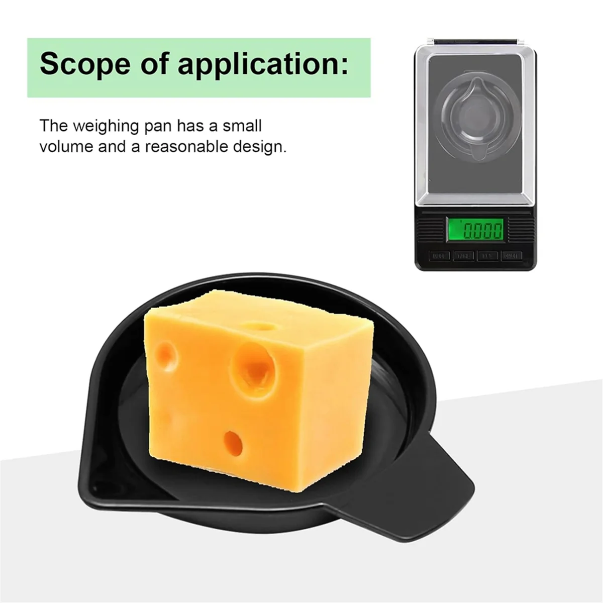 5 ขนาดเครื่องชั่งน้ําหนักผงกระทะขนาด PAN แคบ Spout พลาสติกชั่งน้ําหนักจานสําหรับชั่งน้ําหนัก Liquid Powder อัญมณี