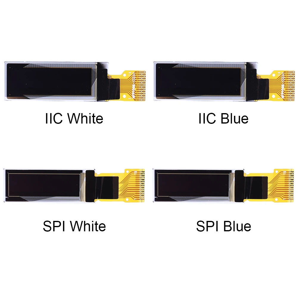 0.91 Inch LCD LED Display Module 128X32 OLED Display Screen IIC SPI Interface OLED Display Module Panel 14Pin 15Pin Port