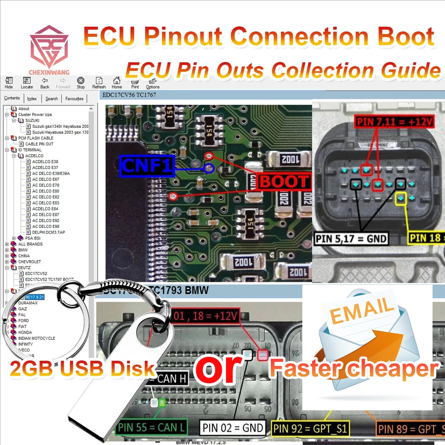 BSL BOOTMODE TRICORE PINOUT  BSL ECU Mode Connection Guide for EDC17 ME17 MED17 MEV17 MEVD17 Siemens / Continental