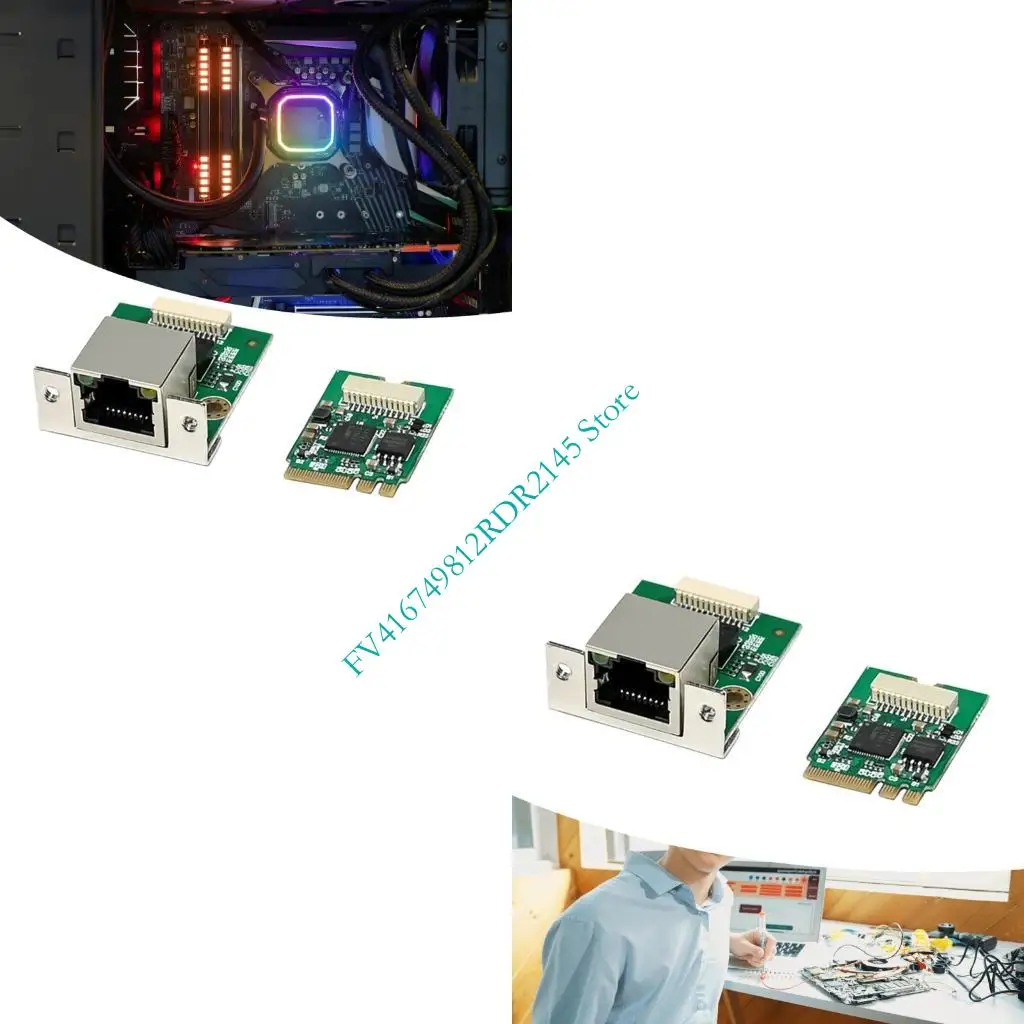 

B2EF Networking Card M.2 A+E Networking Card 2.5Gbps/1000/100Mbps Ethernet Networking Adapter Replacement For Computer PC