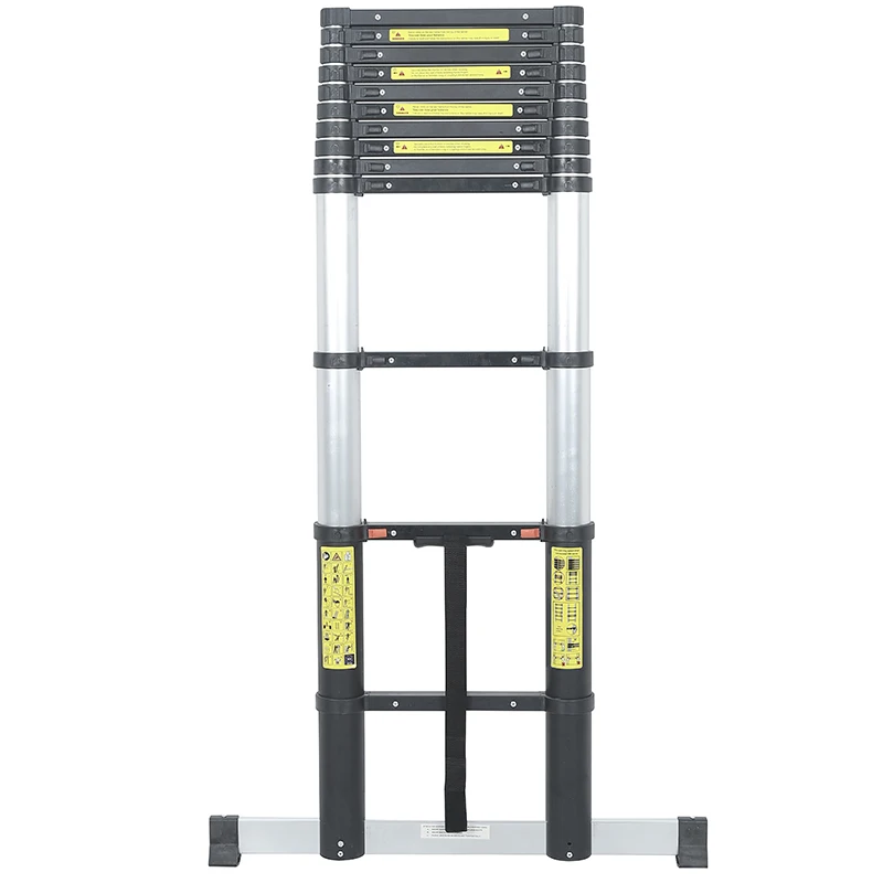 

Телескопические лестницы со стабилизатором Выдвижные лестницы Многофункциональные лестницы-чердажи Максимальная нагрузка 150 кг 330 фунтов (3,8 м)