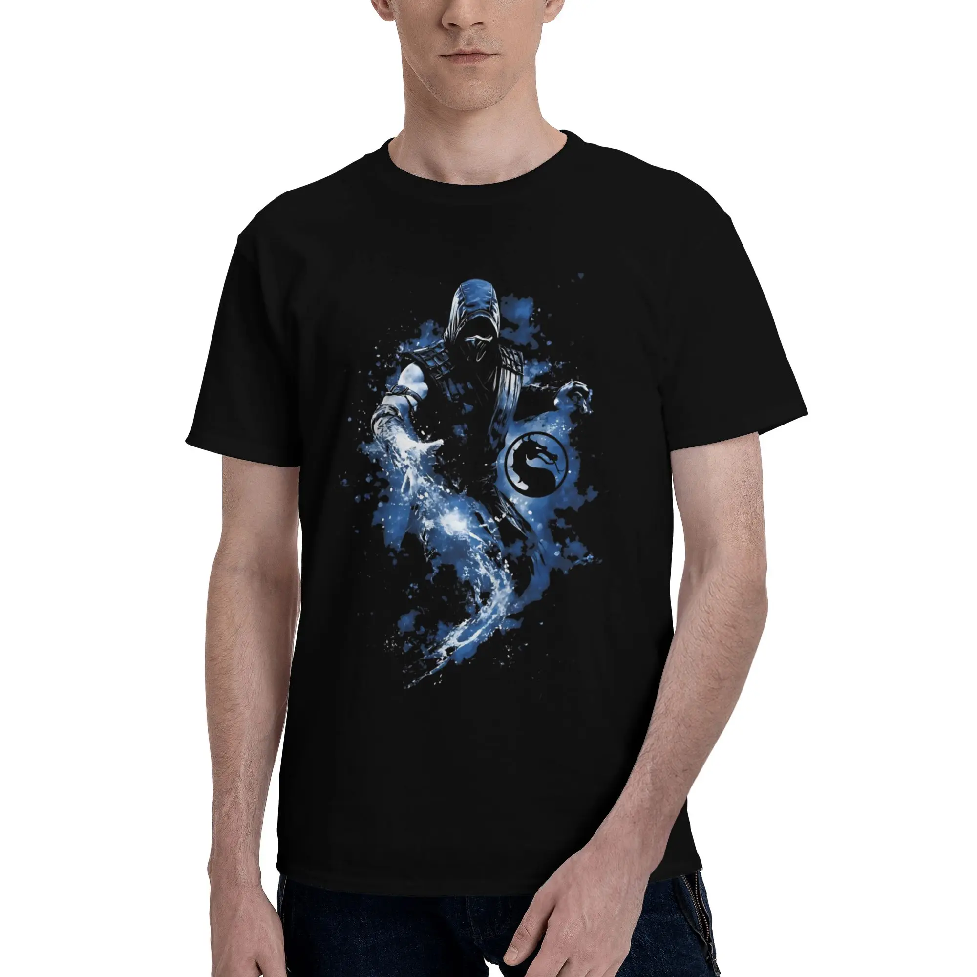Kombat 1992  Novelty 100% Cotton T-Shirt Mortal Kombat Tops Tees For Men
