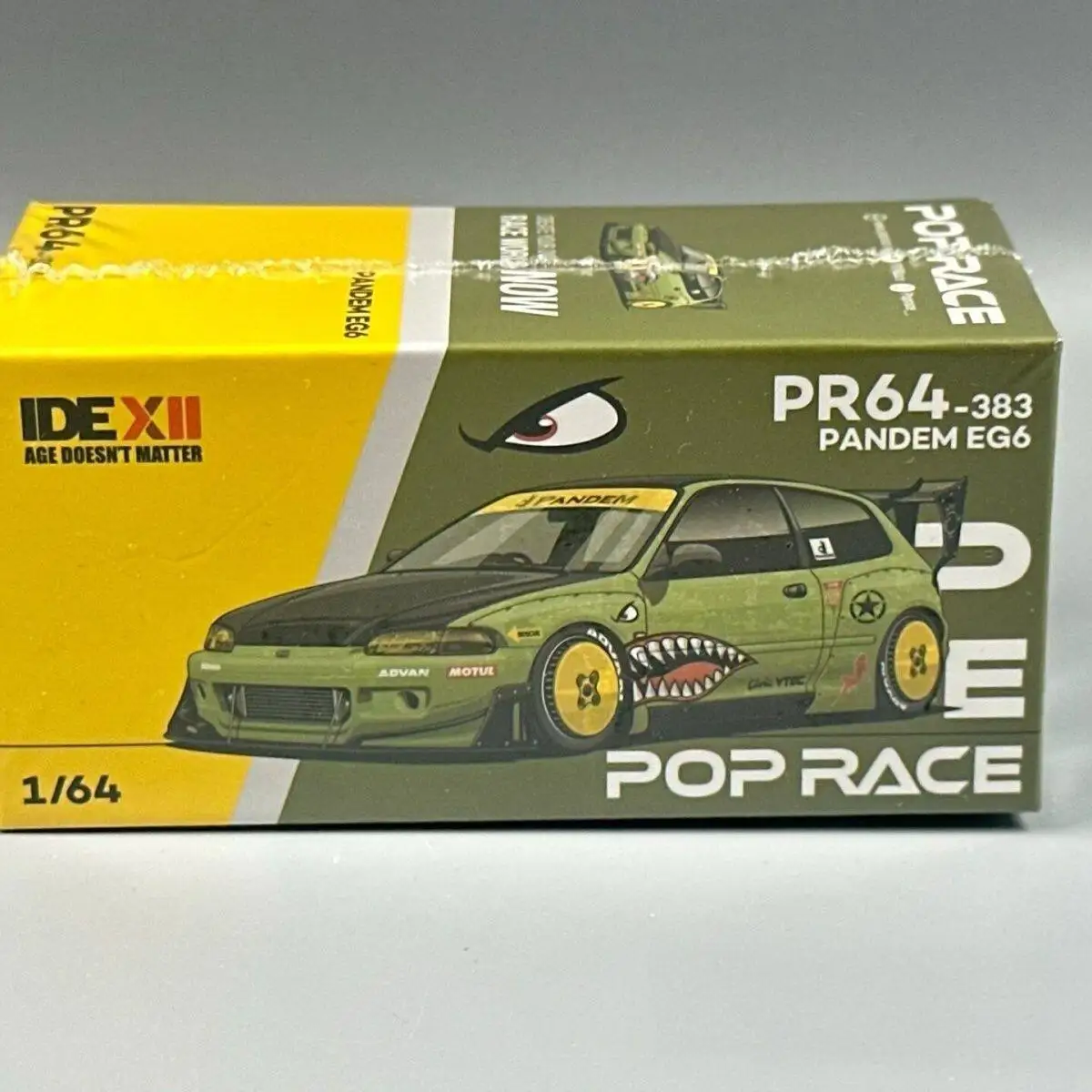 

Масштабная модель автомобиля Diecast 1:64 POPRACE 2025 PR64-383 Exhibition PANDEM EG6 из сплава