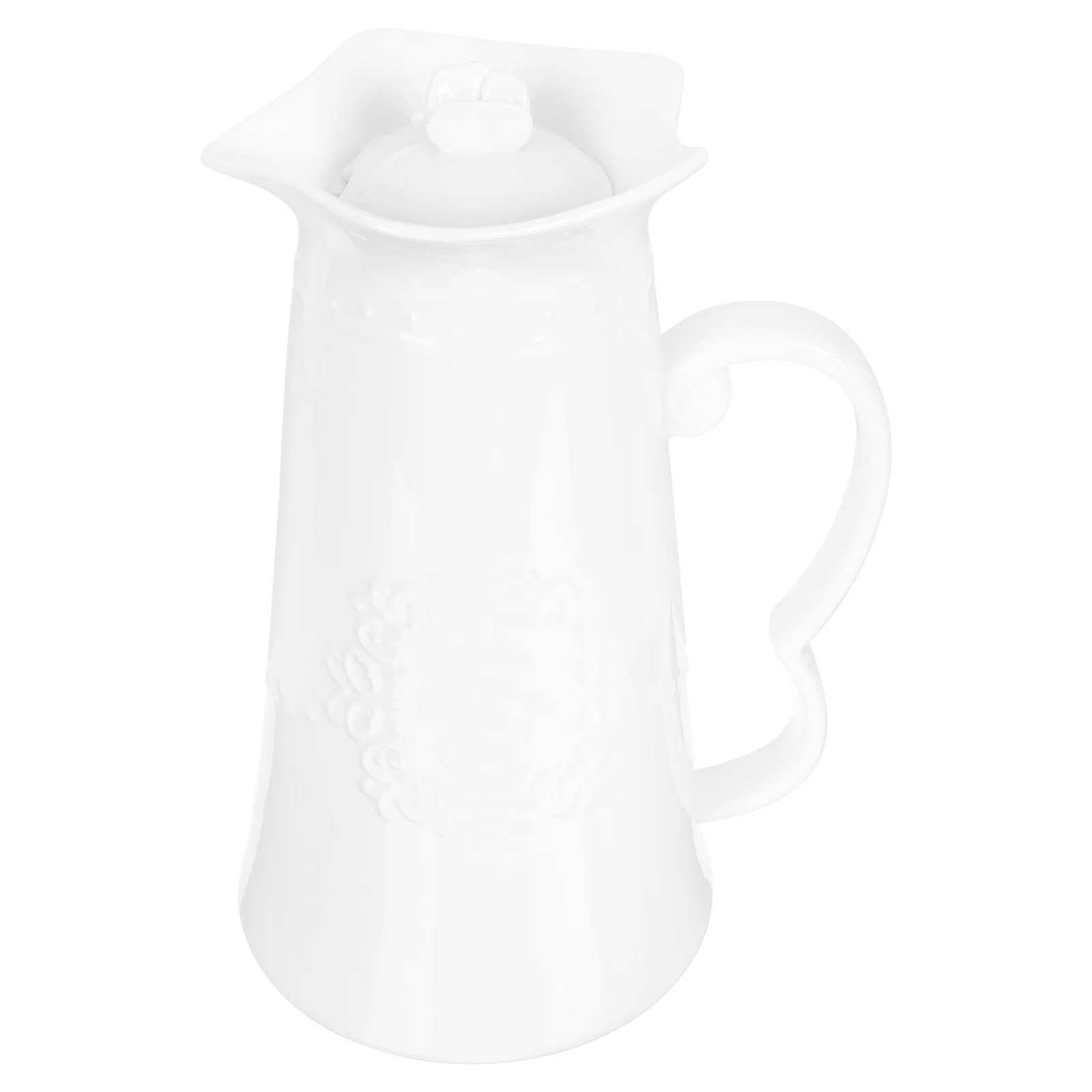 

Decorative Embossed Cold Water Jug Large Capacity Food Safe Beverage Holder Perfect for Home Picnic Bbq Swimming Pool