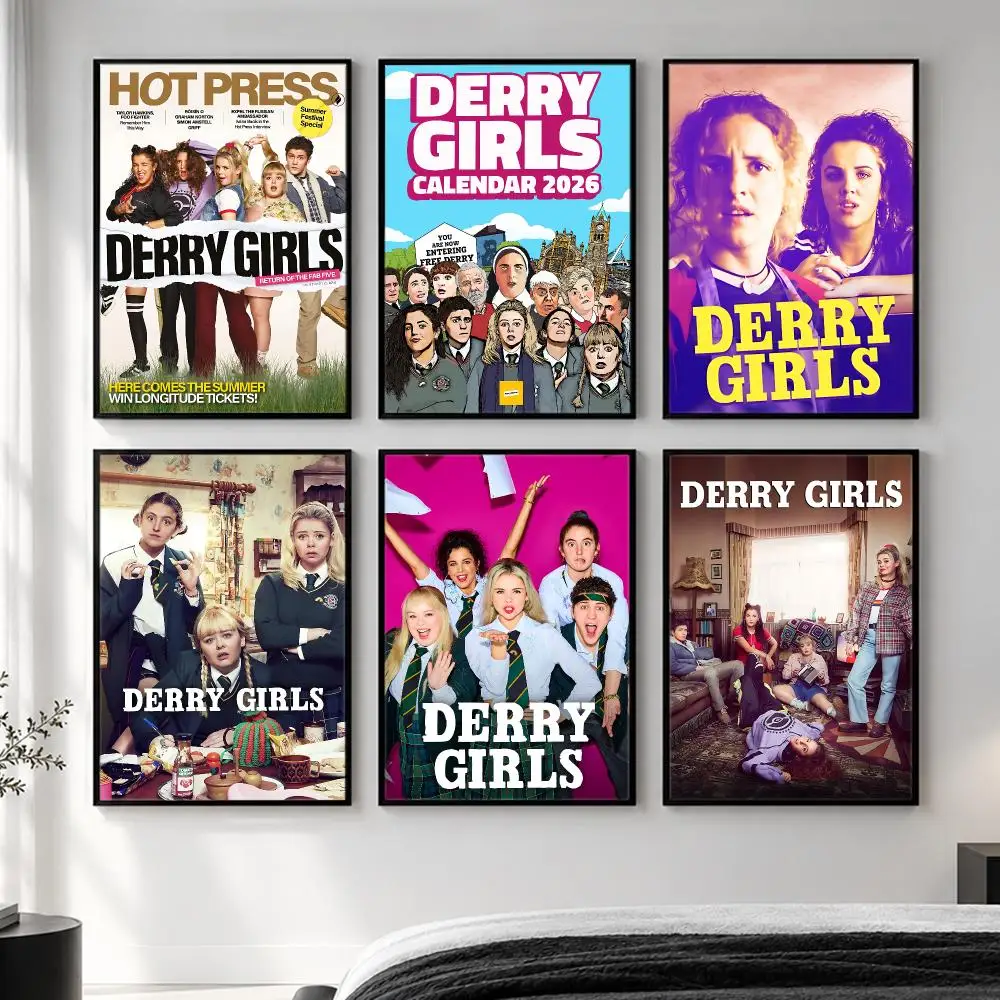 series Derry Girls Poster  HD Poster Simple Home Decoration Suitable for Living Room Bedroom Corridor Gift Giving