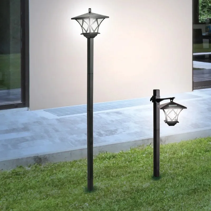 Solar Lamp 1.5 Meters Dual-Use Hanging Lamp Led Outdoor Lighting Decorative Landscape Lamp Solar Garden Lamp Lawn Lamp for Garden Courtyard Path