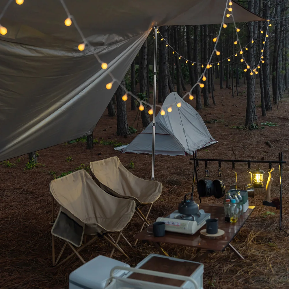 2,3 m verstellbare Camping-Planenstangen aus Aluminiumlegierung, teleskopierbar, tragbar, verstellbare Zeltstangen für Strand, Camping, Unterschlupf, Markise – Detail 10