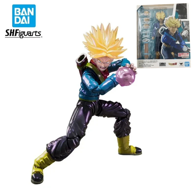 In Stock Bandai S.H.Figuarts Genuine Original DRAGON BALL Future Trunks Super Saiyan Exclusive Edition Action Anime Figure Toy