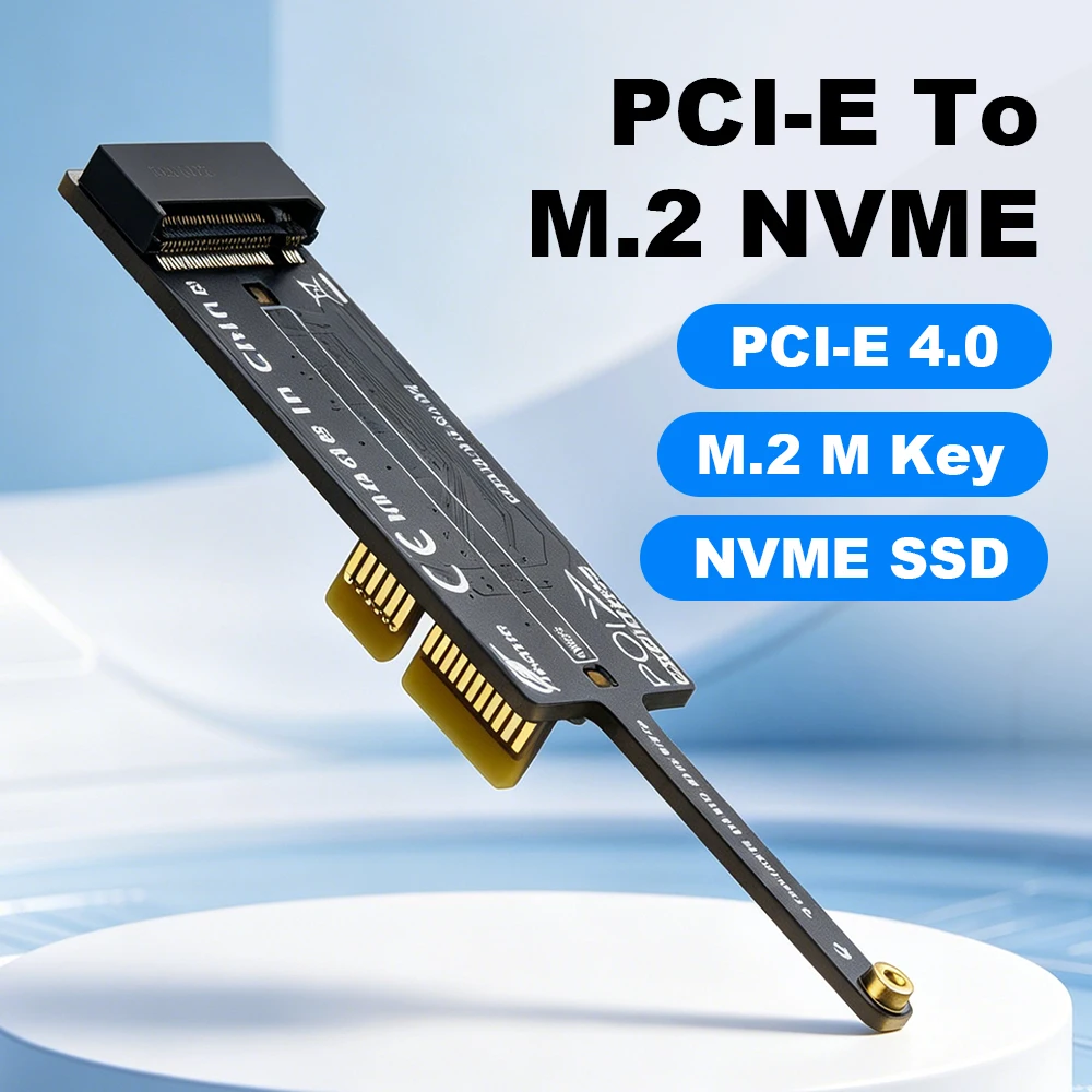 PCIE 4.0 X1 zu M.2 M-Key SSD 2280 Konverter PCIE zu M.2 NVME Adapter Flach Mini Unterstützt PCI Express X1/4/8/16