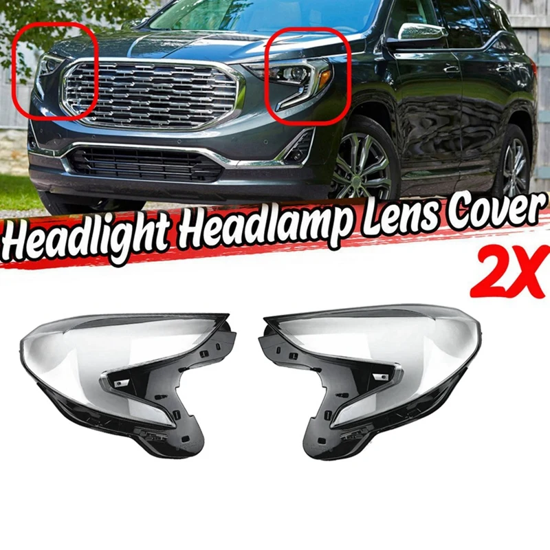 

Front Headlight Lens Cover For GMC Terrain 2018 2019 2020 Lampshade Head Light Lamp Glass Replacement Light Shell