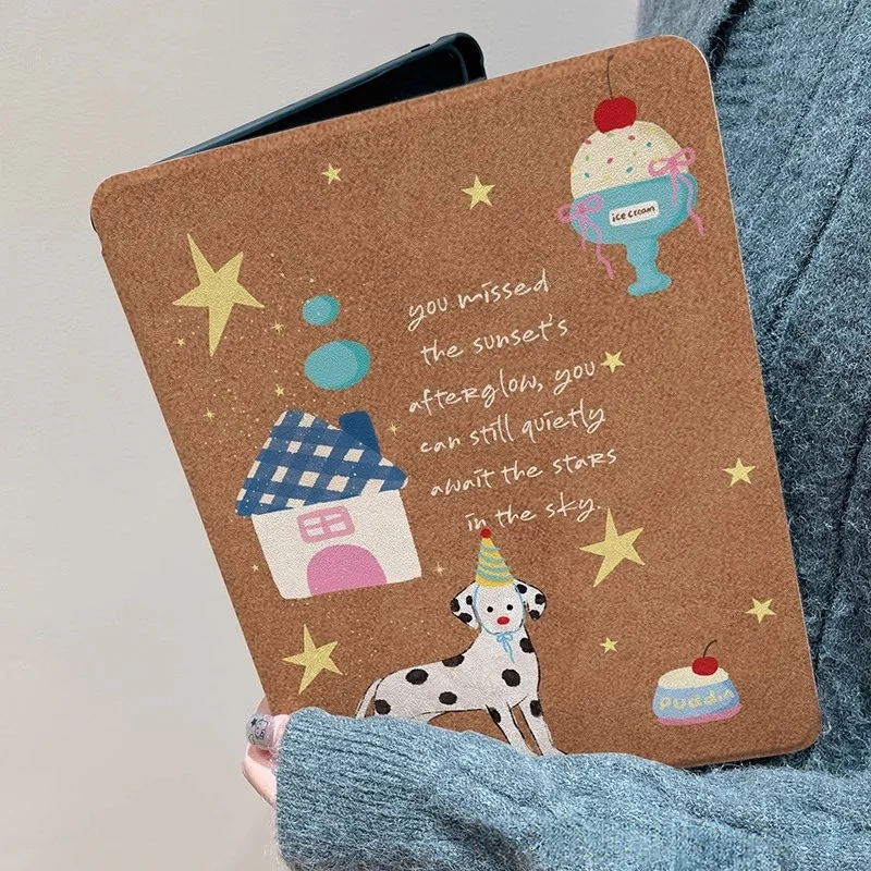 Cute Dog Case For 2024 New iPad Air 11" Pro11 2021 2022 9.7 5th 6th 10.2 Air3 10.5 10.9 12.9 13 Cover Gift Girl