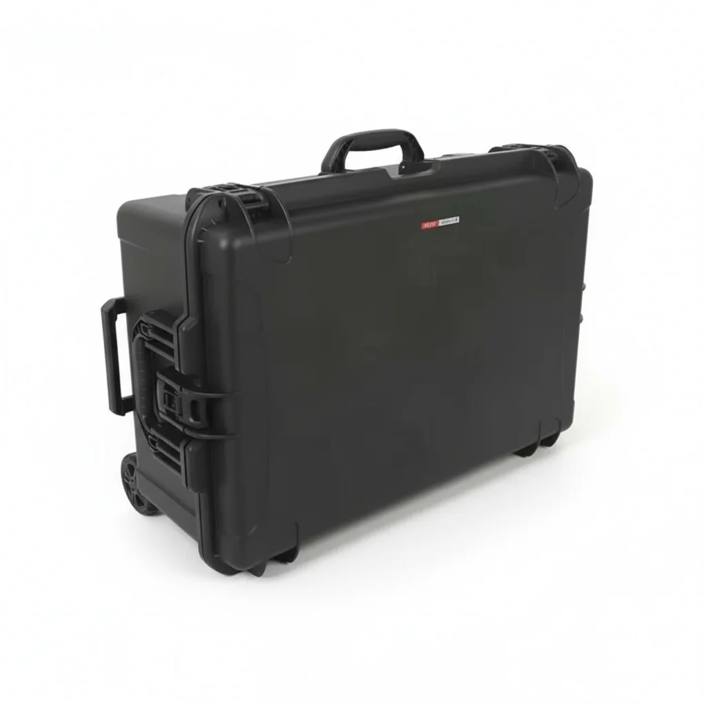 Hard Plastic Toolbox, PP 850x570x325mm Waterproof Storage Case, Shockproof Tool Case, Heavy Duty Portable EVA Equipment Box