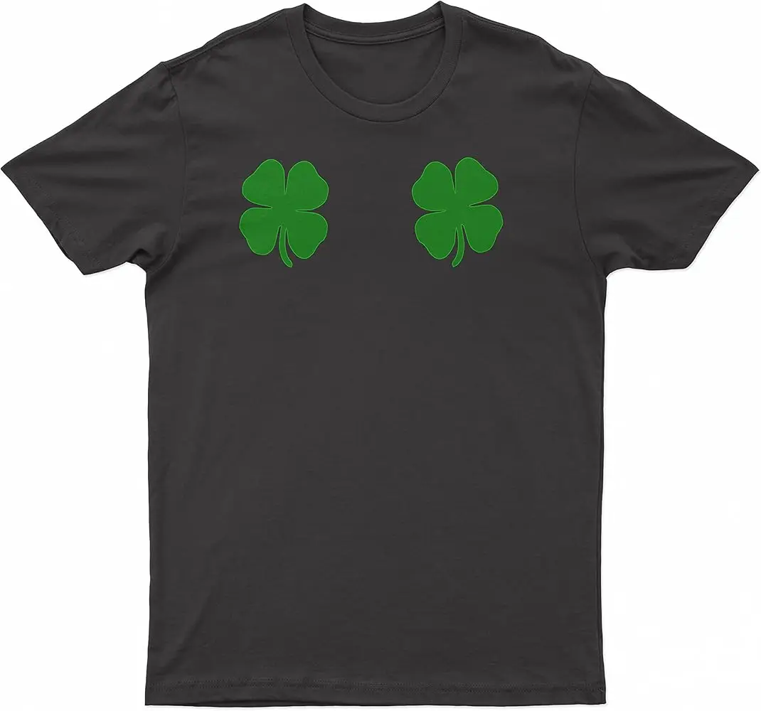 Saint Patricks Day - Four Leaf Clover - - Stand Out  High Quality 100%Cotton Short Sleeve