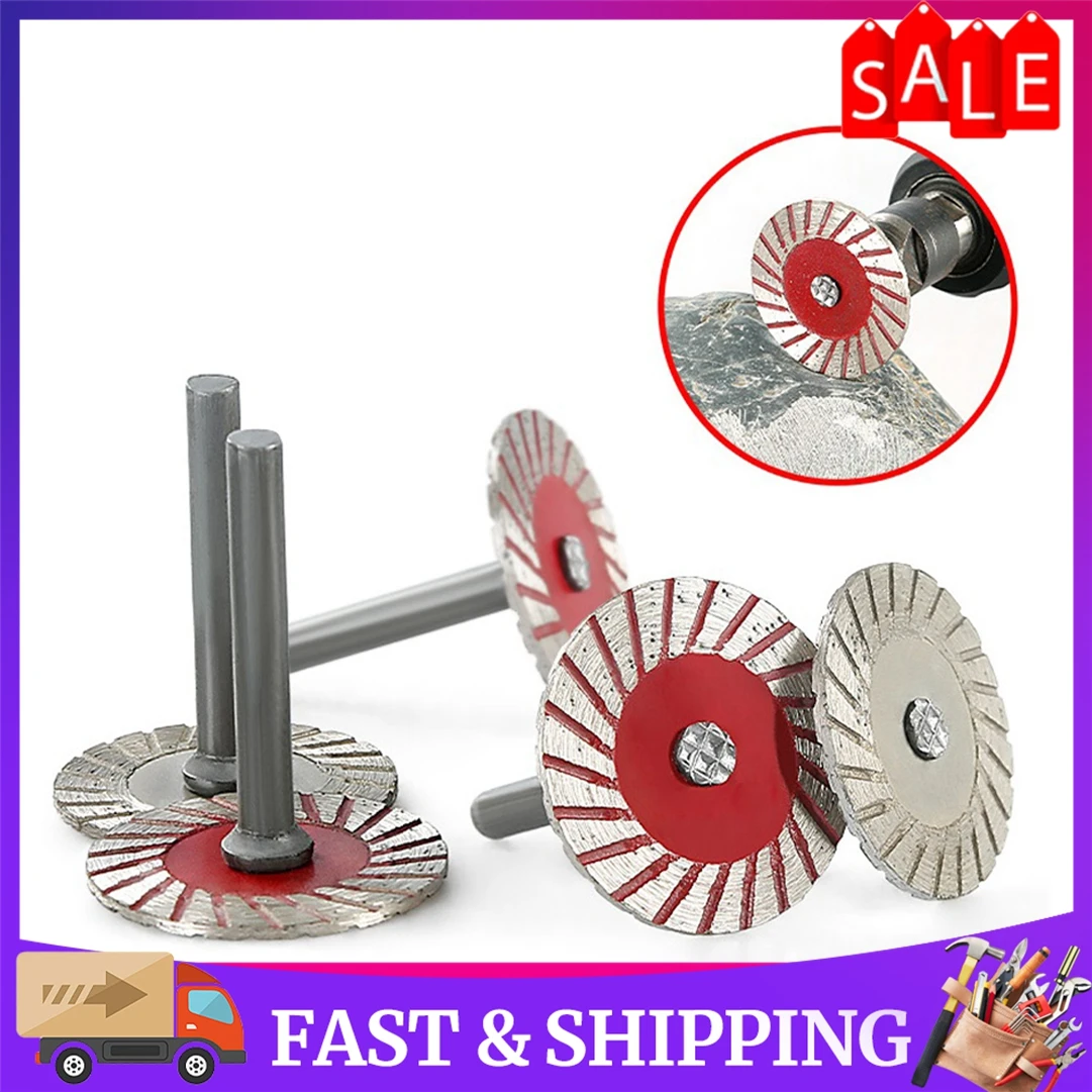 40mm Diamond Cutting Disc 6mm Shank Circular Saw Blade Sanding Disc Grinding Wheel For For Wood Metal Stone Granite Marble