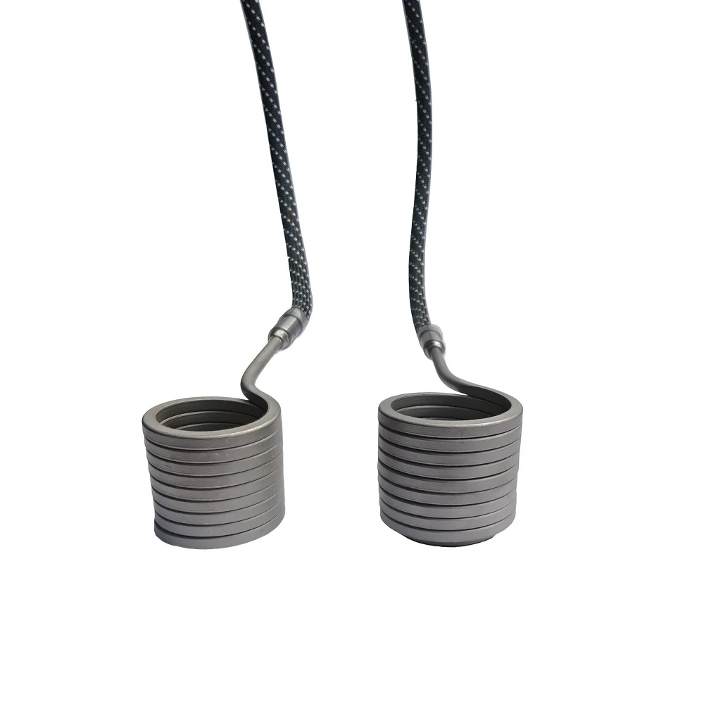 110V/220V 10 Wrap 25mm/30mm Axial Corded Coil with 5 Pin XLR Male Plug and K Type Thermocouple