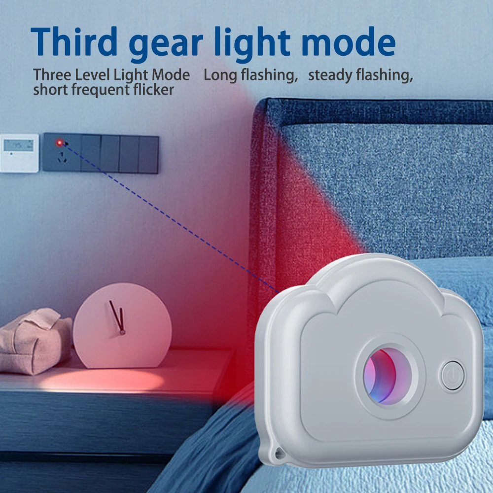 Anti-Peeping Camera Detector Security Protection Alarm Hotel Infrared Anti-Surveillance Anti-Candid Shooting Pinhole Camera