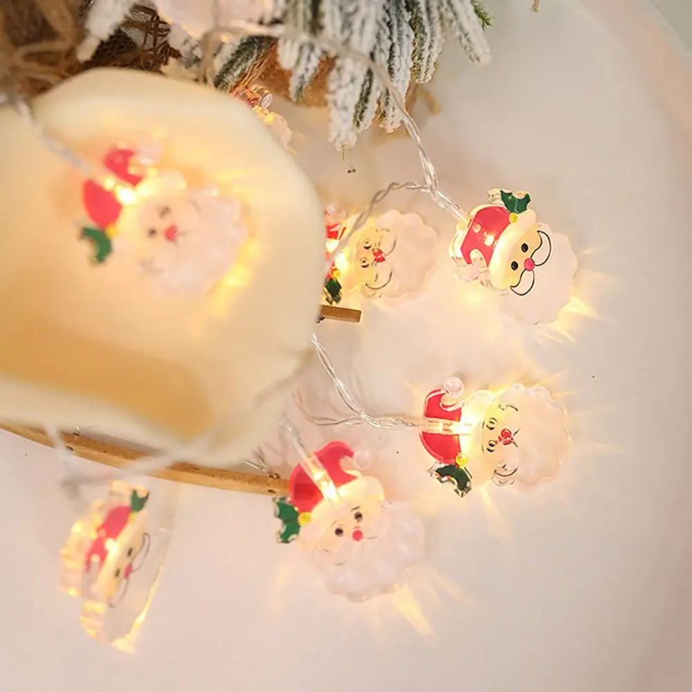 

Санта-Клаус Рождественские светодиодные фонари Снеговик Мультяшные рождественские украшения Рождественская елка Креативная сказочная гирлянда