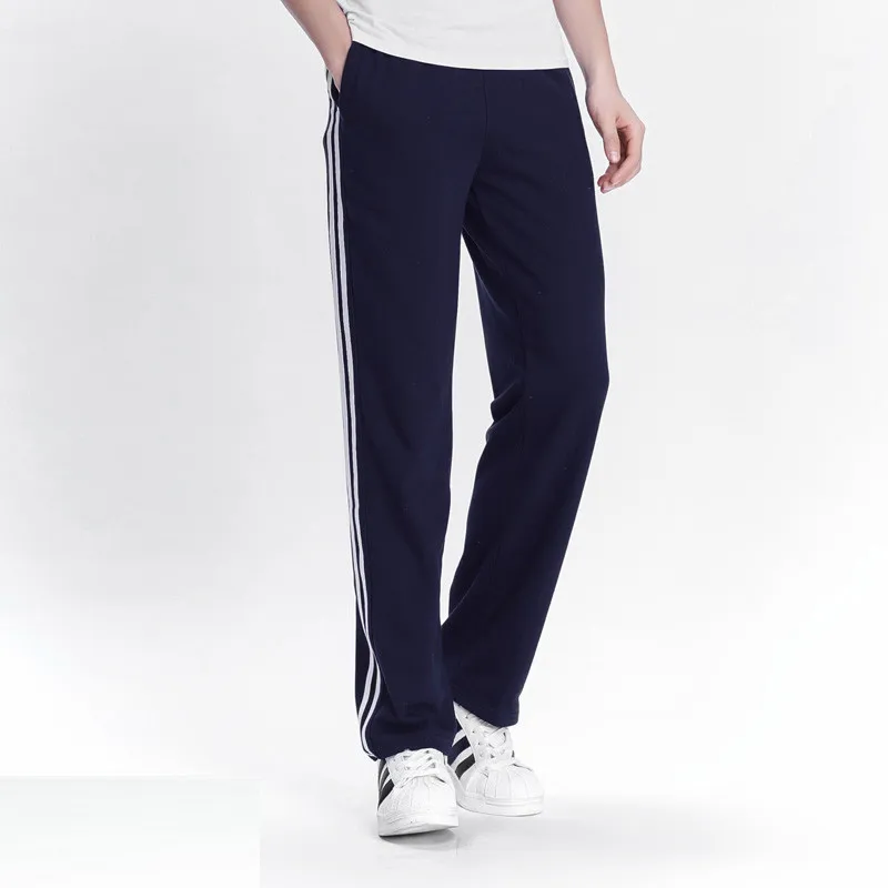 Pantalones de chándal casuales para hombre, pantalones básicos, chándal de rayas laterales, ropa deportiva transpirable delgada, pantalones de