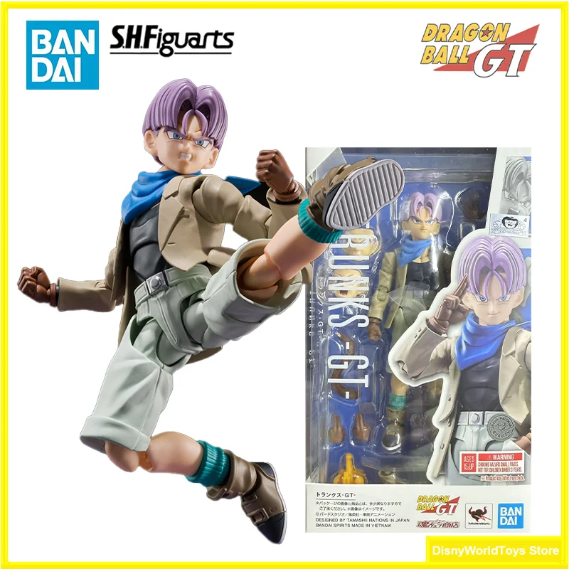 100% Original Bandai S.H.Figuarts SHF GT TRUNKS Super Saiyan Dragon Ball GT In Stock Anime Action Collection Figures Model