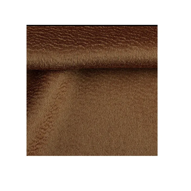 Water Ripple Double-sided Woolen Cashmere Fabric 100% Australian Wool Handmade Woolen Coat Cloth Garment Fabrics by Meter