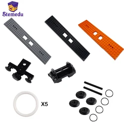 Train Accessories Technical Parts Multi Power Functions Tool Train Base Plate Train Track Motor PF Model Sets Building Blocks