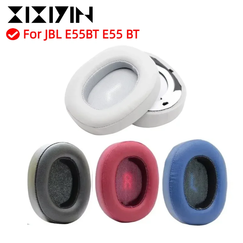 

1 Pair Replacement Ear Pads For JBL E55BT E55 BT Headphones Softer Protein Leather Earpads