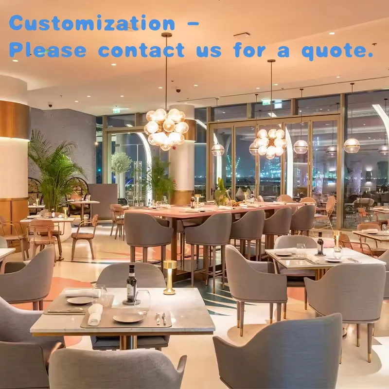 custom.Custom 3D Design Coffee Shop Bar Modern Hotel Restaurant Furniture Tables and Chairs Sets One Stop Solution