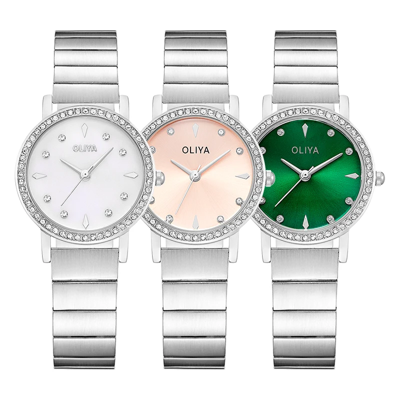 นาฬิกาผู้หญิง reloj Para mujer นาฬิกาควอทซ์สำหรับผู้หญิงอุปกรณ์หรูหราเข้าชุดได้กับทุกชุด