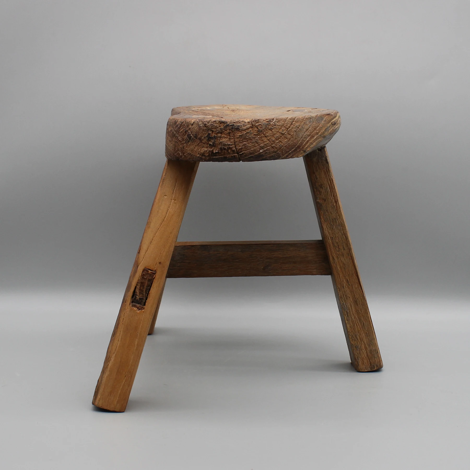 Small wooden stool, Small side table, Old, Mortise and tenon jointed, Chinese antique