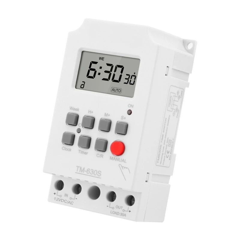 TM630S-4 large screen digital display accurate to second control timing switching power supply output time controller 12V
