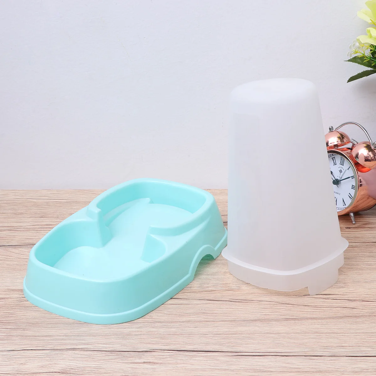 

Automatic Feeding Bucket Feeder for Pet Food Dispenser Cat Dog Drinking Fountain