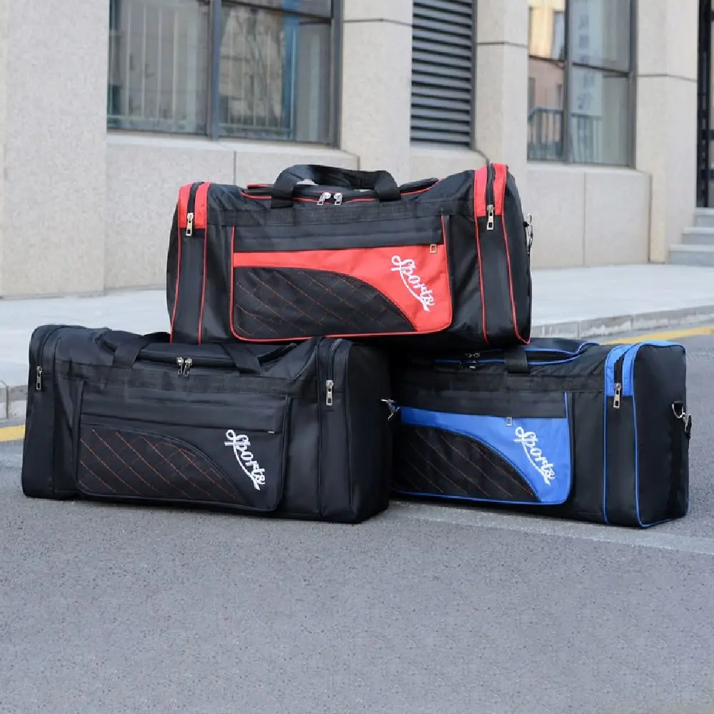 

Large Capacity Travel Duffel Bag Waterproof with Shoe Compartment Sports Fitness Bag Wear Resistant Lightweight