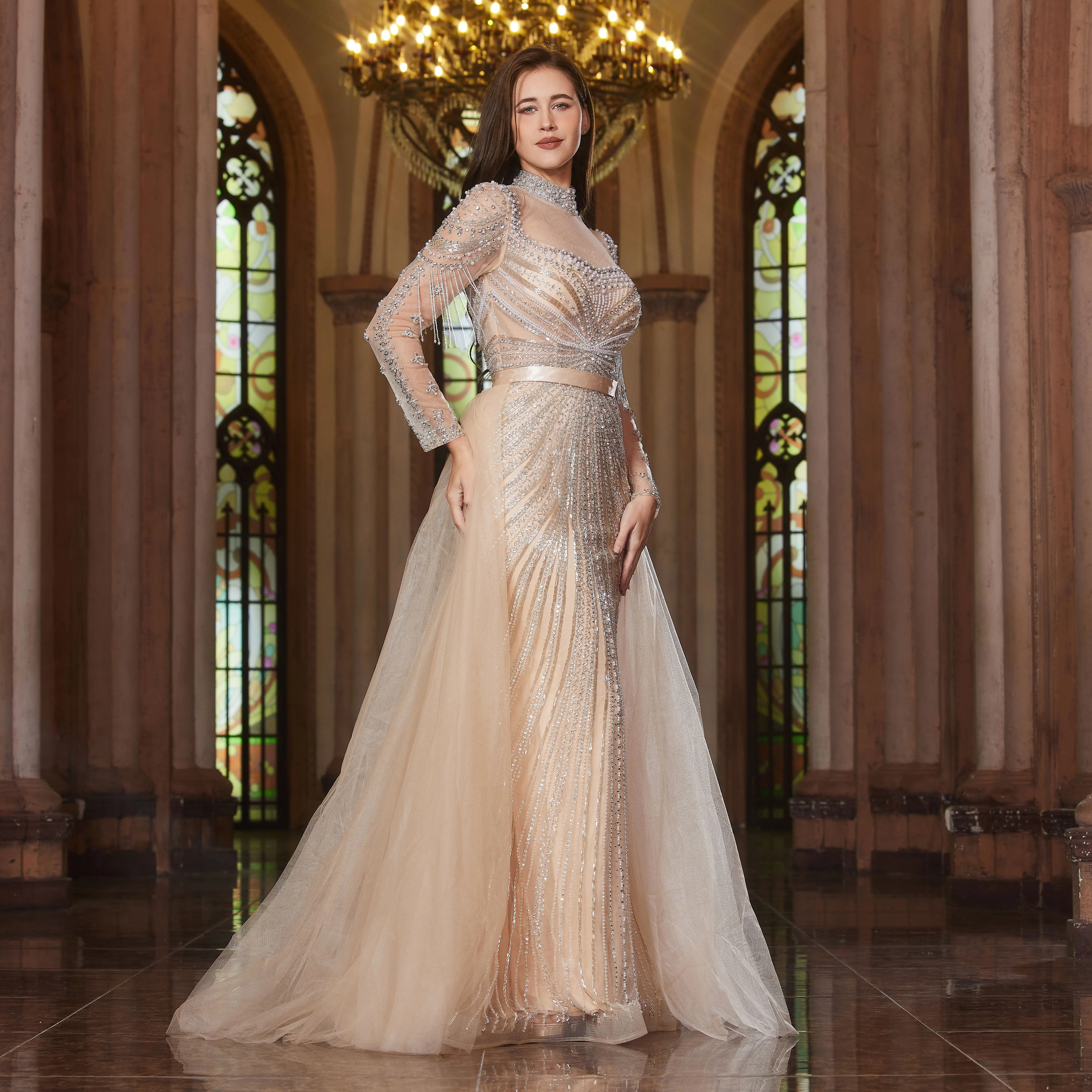 Alice Collection Pro Luxurious Women's Evening Gown  The Real Experience  of Wearing an Arabic-Chic Design