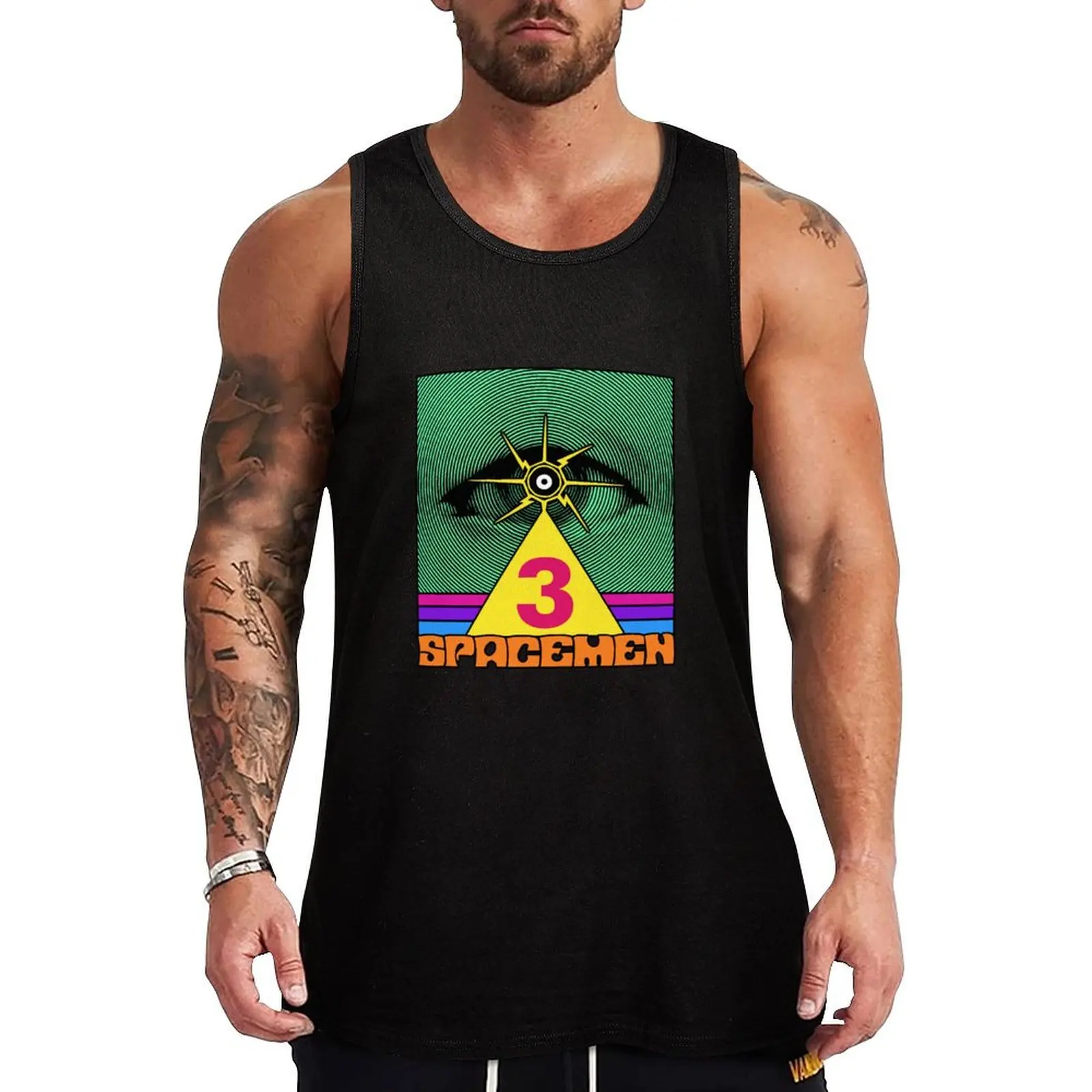 

Spacemen 3 Dreamweapon Tank Top Men's fitness t-shirt sleeveless tshirts for men Men gym sportswear best selling products