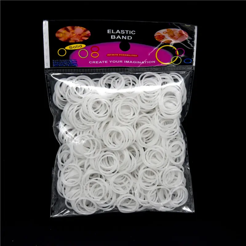 600pcs Elastic Rubber Bands DIY Handmake Craft Rubber Band Bracelets Gift for Children Women Wrist Jewelry Making Supplies