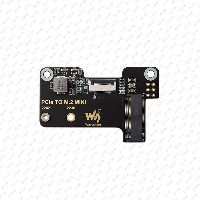Raspberry Pi 5 PCIe To M.2 Mini Adapter Supports NVMe Protocol M.2 Solid State Drive NVMe HAT Active Cooler Optional for RPi 5