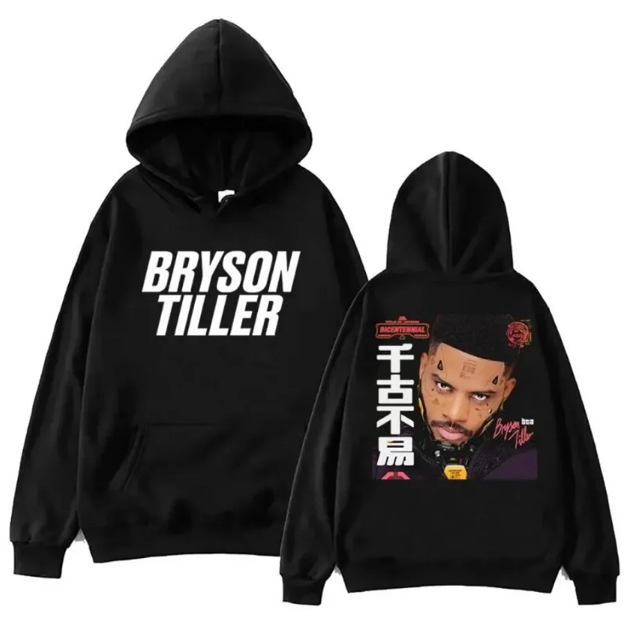 The Bryson Tiller Tour 2024 Oversized Women/Men Hoodie Sweatshirt Streetwear Hip Hop Pullover Hooded Jacket Y2K Clothes