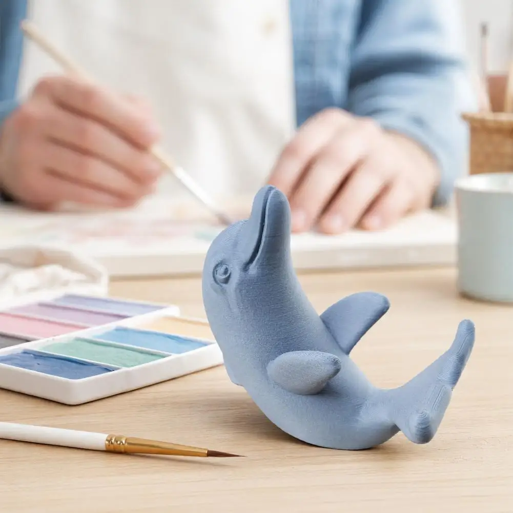Desk Phone Stand 3d Printed Cute Dolphin Phone Stand Universal Desktop Holder for Cellphone Vertical Dual-mode Display Matte