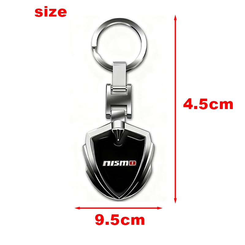 1pcs New 3D Metal Car Logo Key Rings Keyring Keychain For Nismo Nissans Tiida Teana Skyline Juke X-trail Almera Qashqai Goods