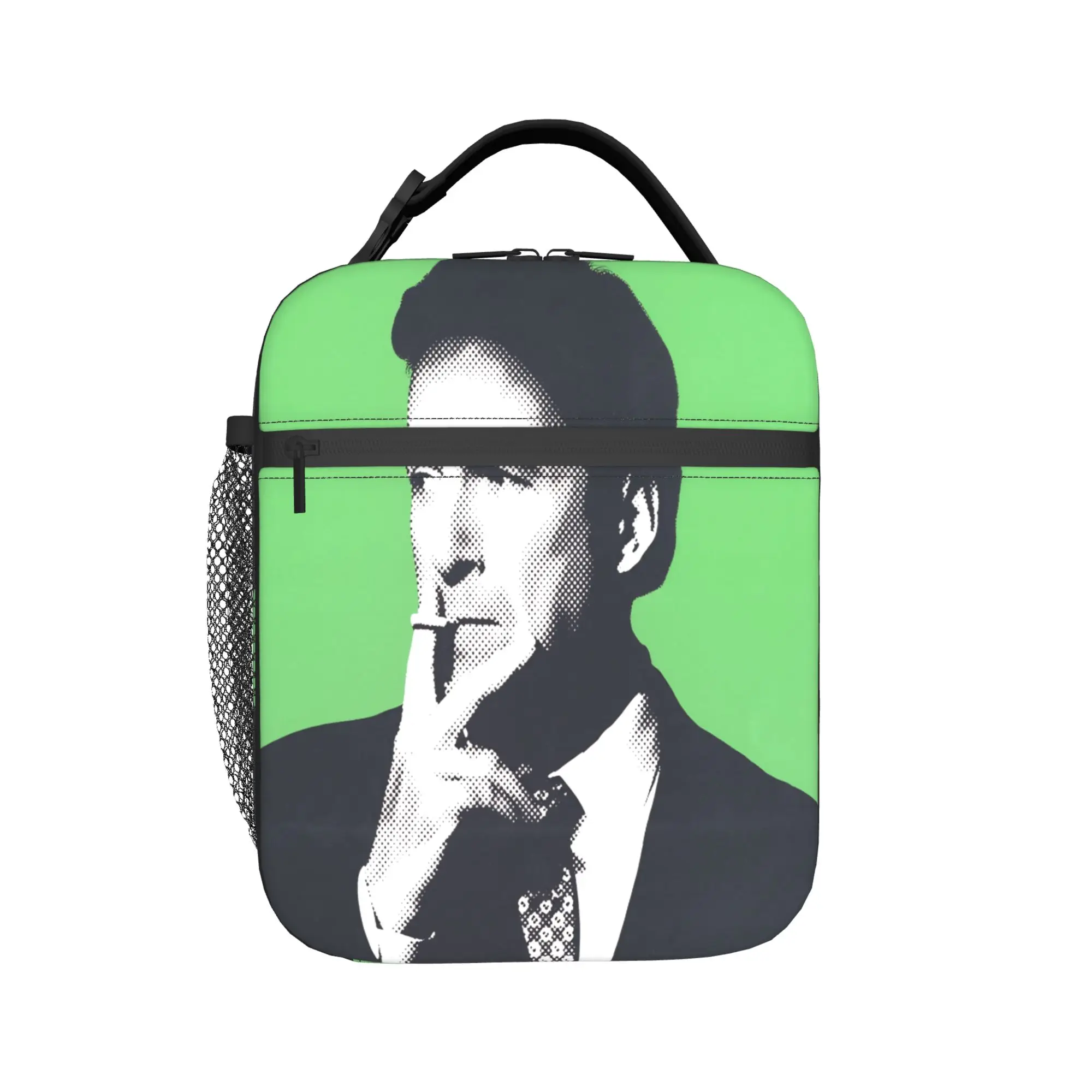 Saul Goodman Actor  Lunch Bag Breaking Bad Cute Lunch Box Travel Portable Tote Food Bags For Child Oxford Print Cooler Bag