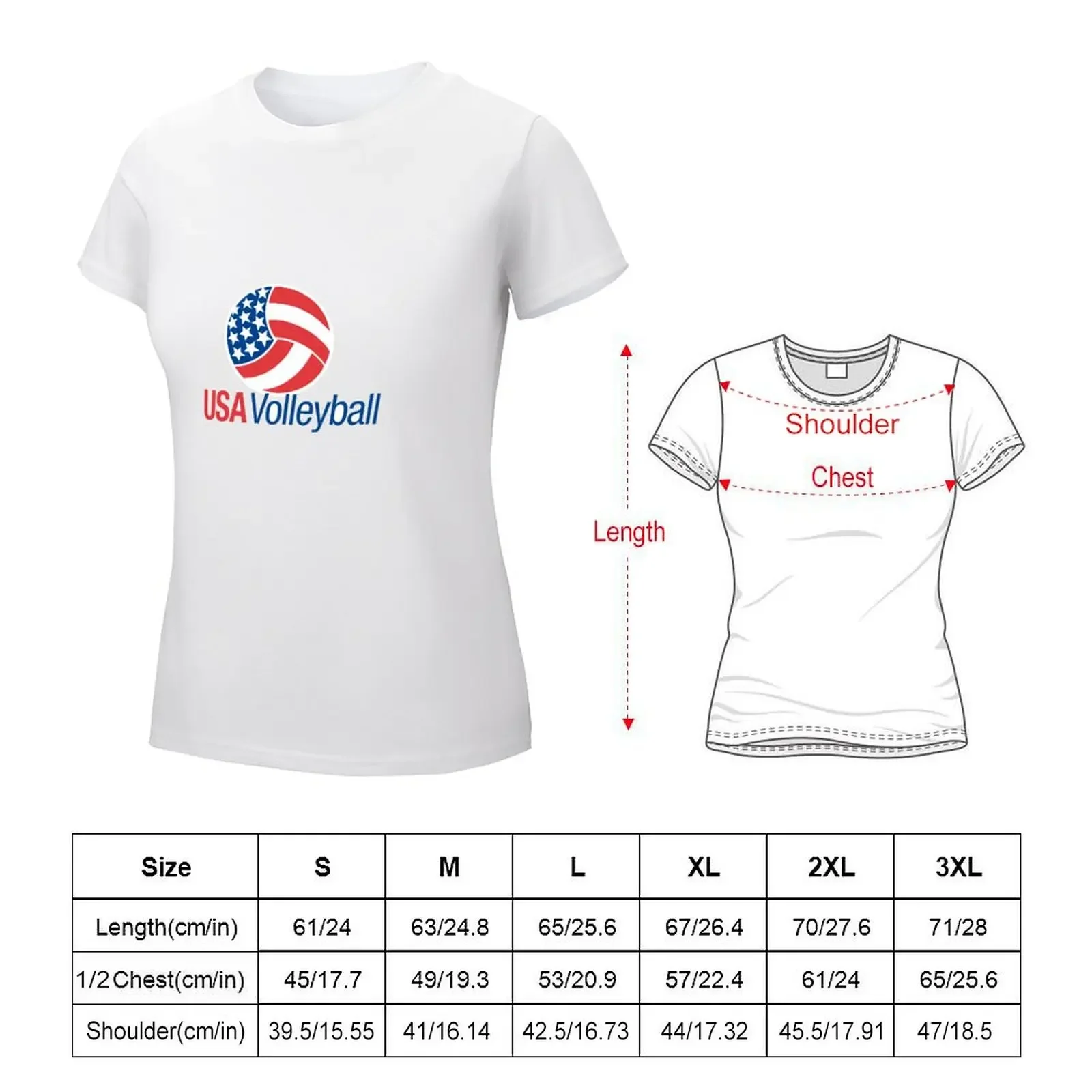 USA Volleyball T-shirt cute clothes cute tops aesthetic clothes western t shirts for Women