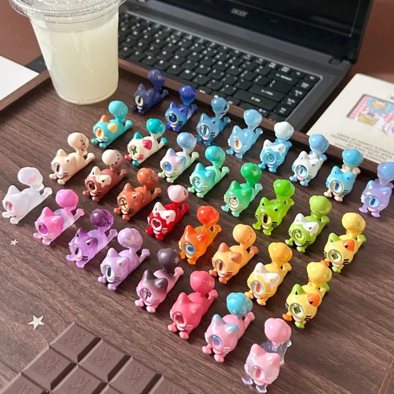 Натуральная серия Downy Prank Paradise, милая игрушка ручной работы, мини-кукла, украшение для рабочего стола, набор украшений, подарок-сюрприз, новинка