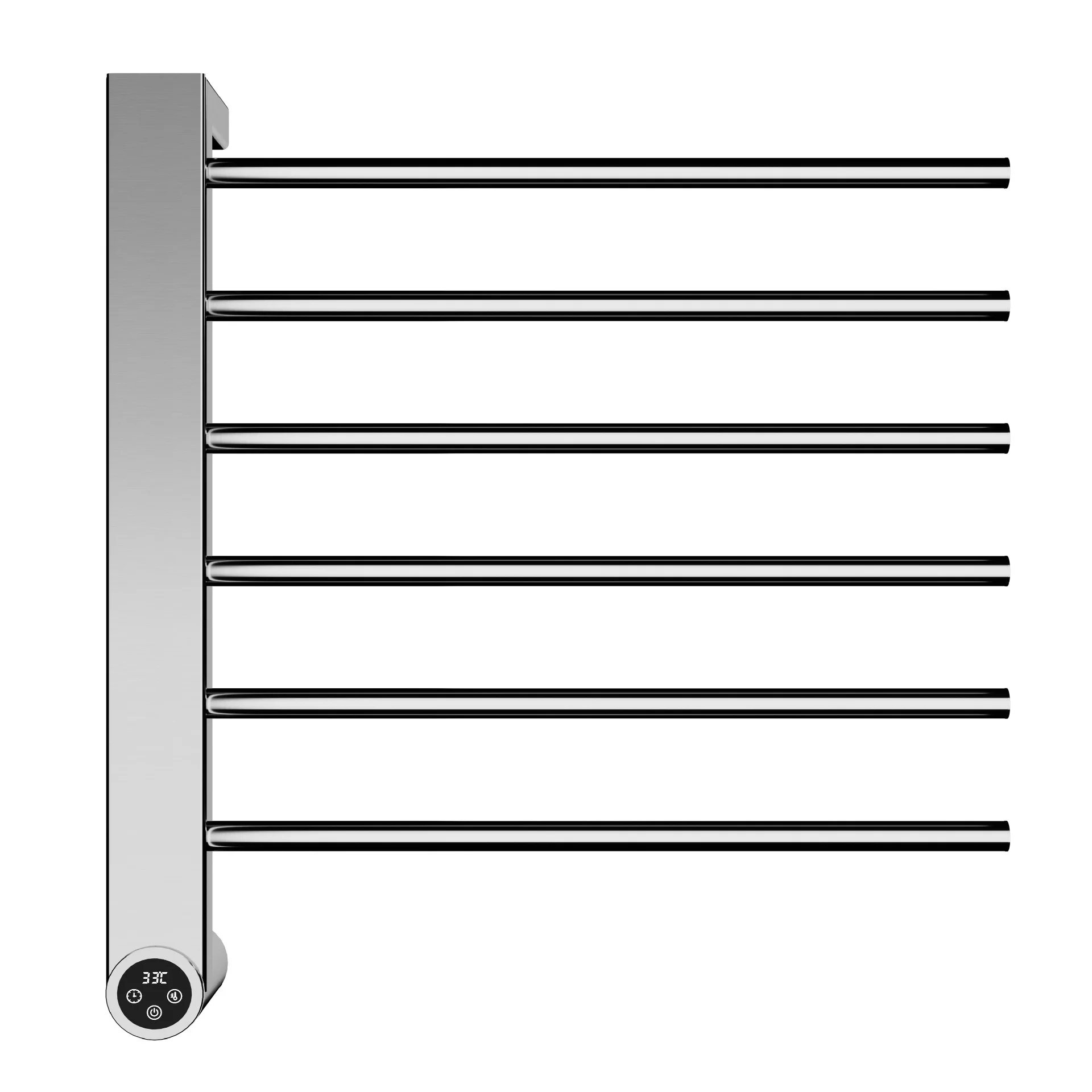 Smart Electric Towel Warmer with Heating, Carbon Fiber Drying, Stainless Steel Bathroom Storage Rack for Home Use