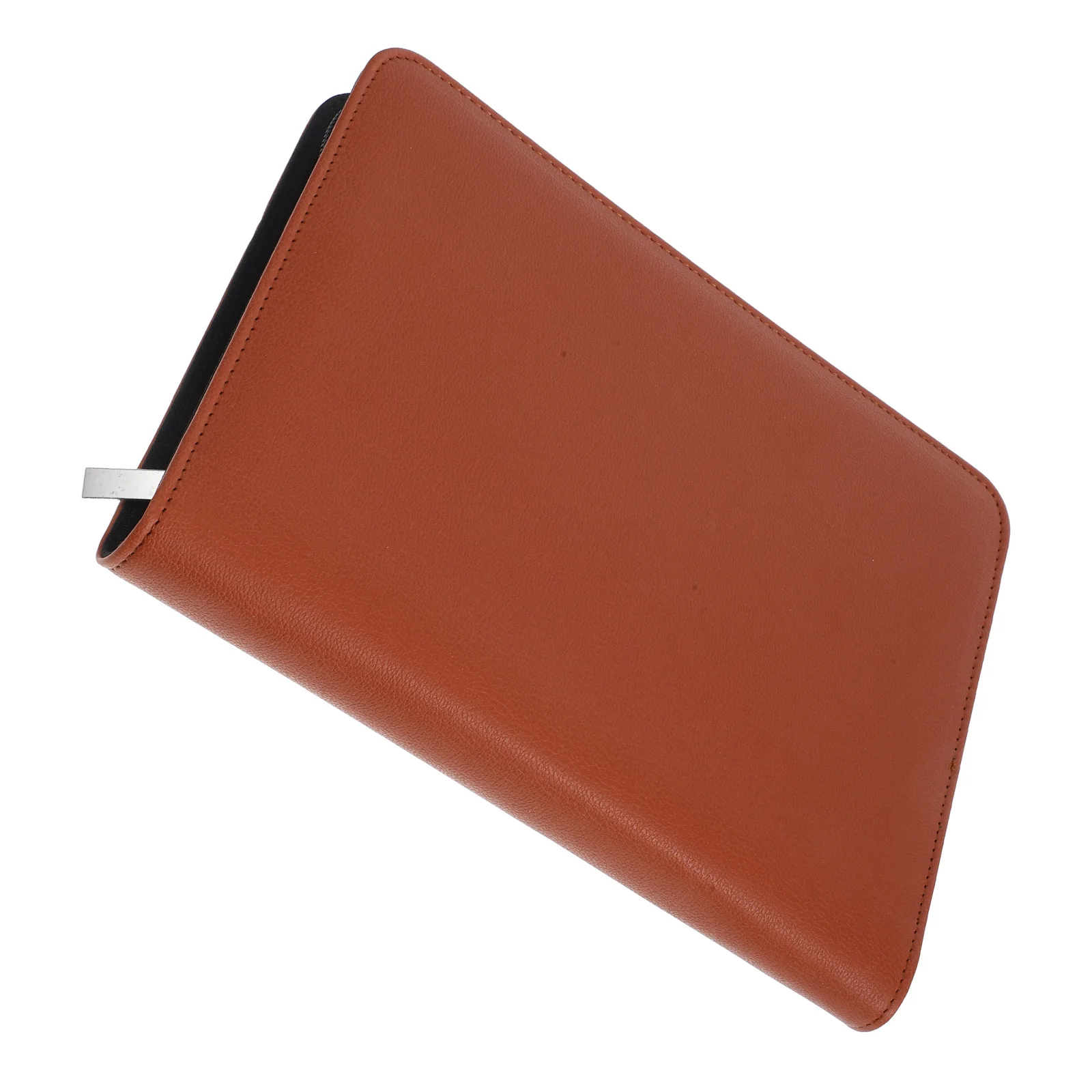 

Zippered Portfolio Organizer PU Padfolio Large Capacity Binder Pockets School Business Document Notebook Holder Resume