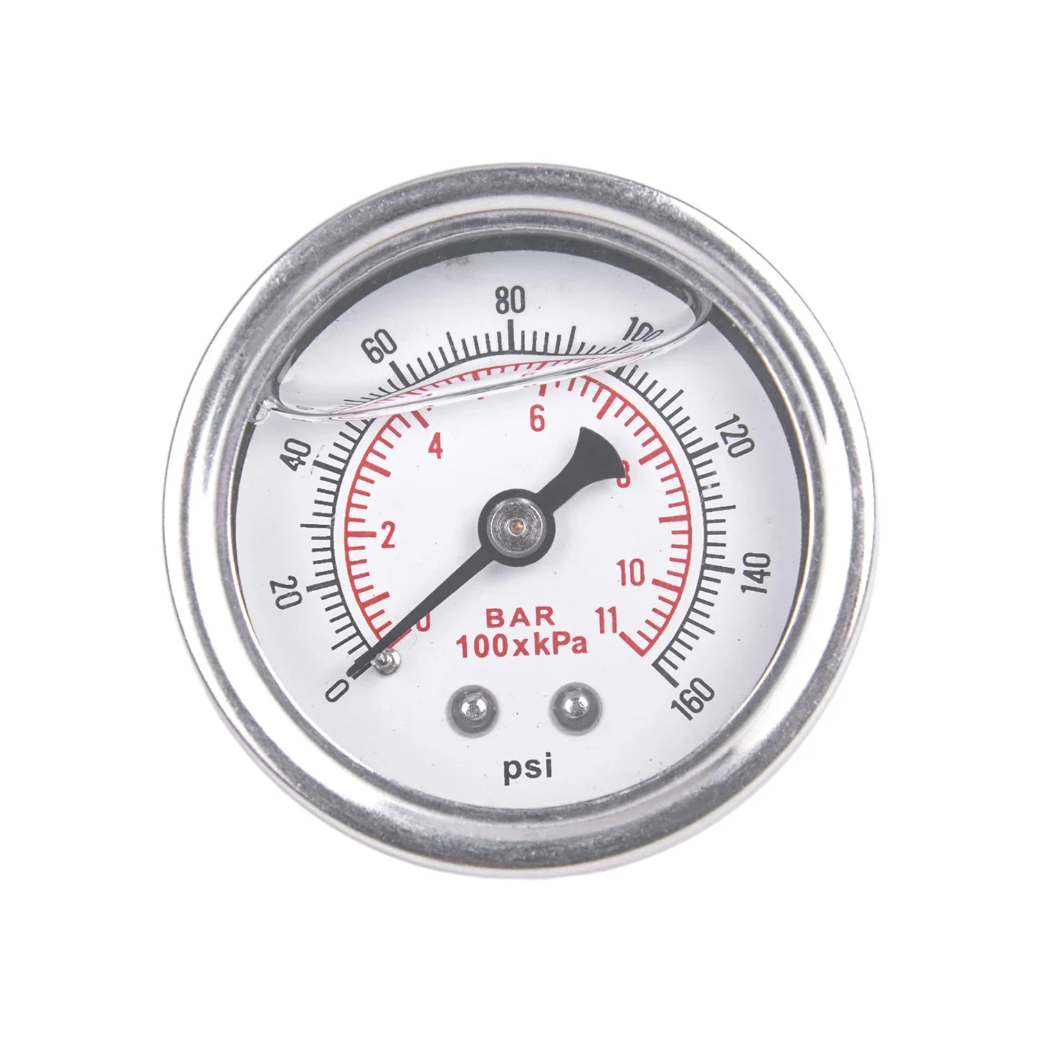 Universal Oil Pressure Gauge 0~160PSI Silver