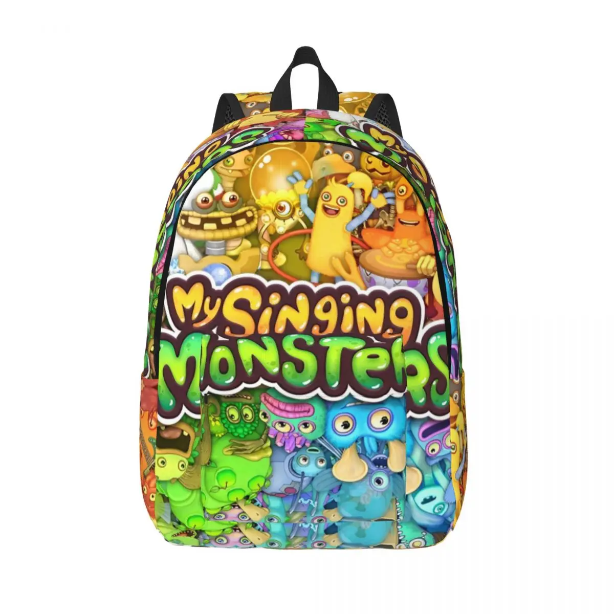 

My Singing Monsters Video Game Backpack Men Women Teenage Business Daypack Cartoon Kids Laptop Computer Canvas Bags with Pocket