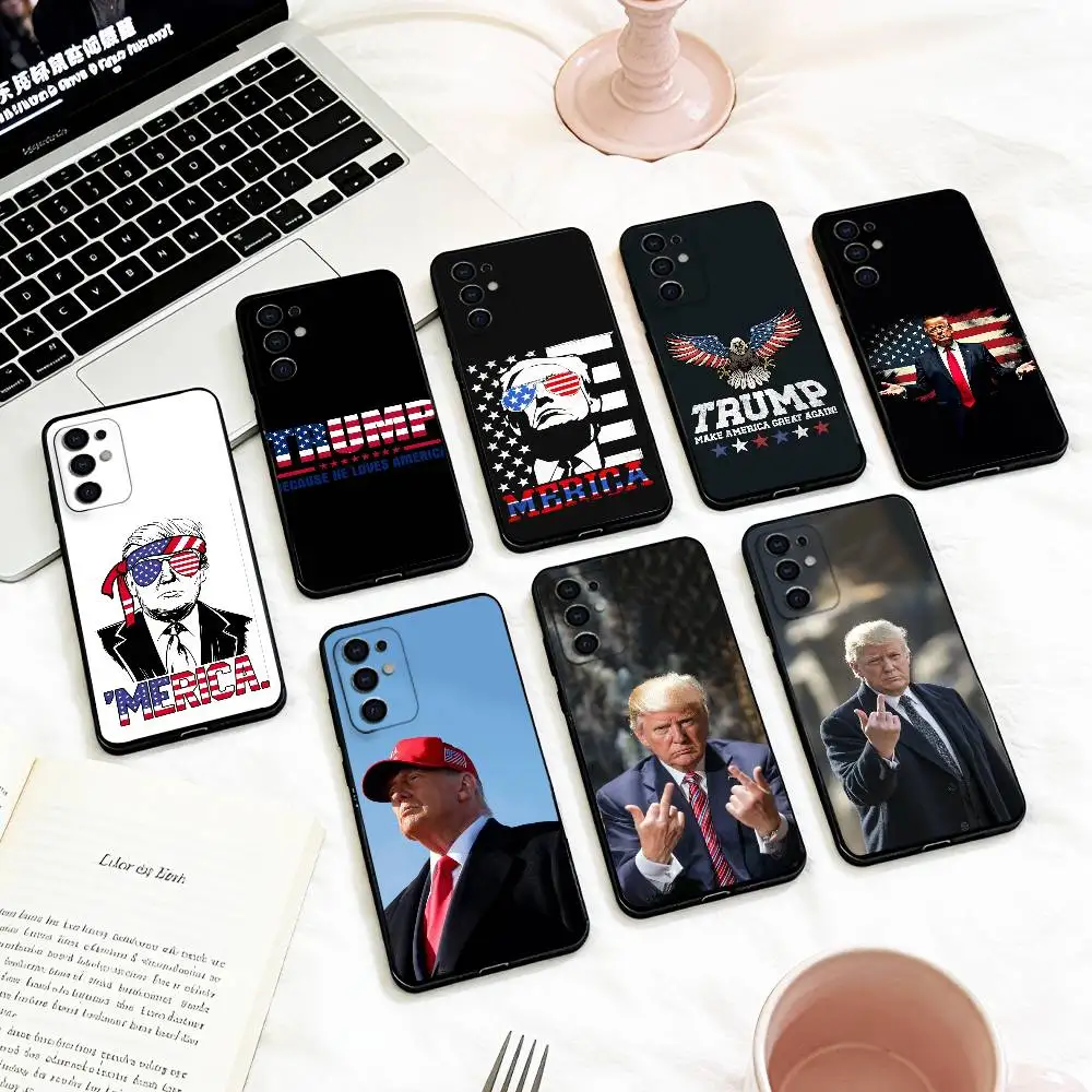 COOL T_trumps   Phone Case For Samsung S 25,24,23,22,30,21,10,9,Ultra,Plus,Lite,FE,4,5 G Soft Black Case