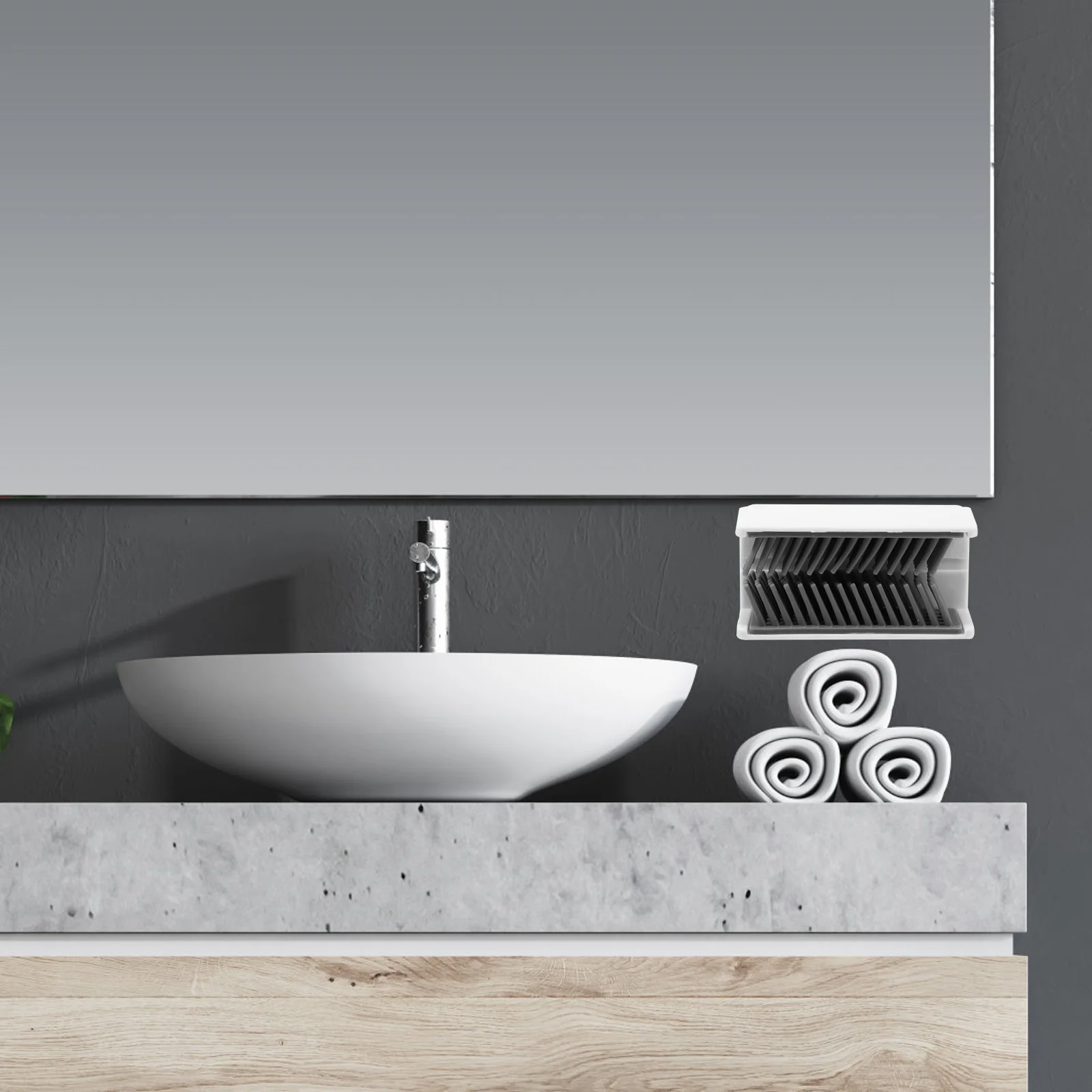 Receptor de captura de pelo para pared, receptor de bañera de ducha con recolector de cerdas, accesorios de Gel de sílice, accesorio de baño para el hogar grueso